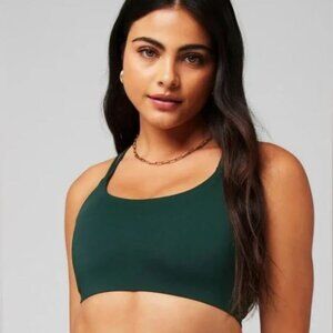 NWT Fabletics Principal Low Impact Bra Size L in Dark Moss Green